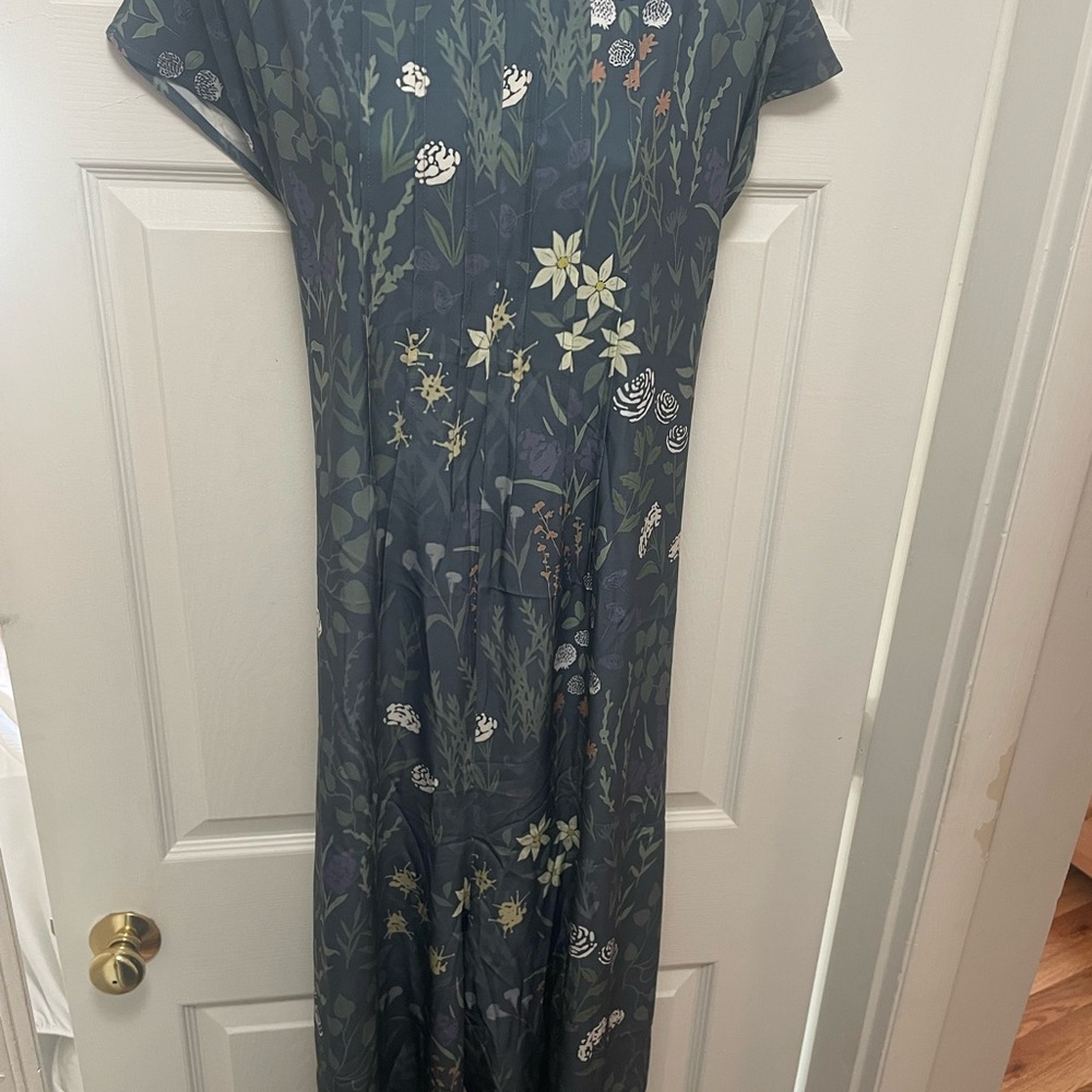 Floral Print Gray Jumpsuit